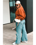 Krátka jesenná/jarná oversize bunda na gombíky pre moletky Kleo